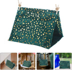 Miniature Camping Tent Model for Dollhouse Decor 2 Pieces Small Doll Tent Accessories 7.87X5.90X4.72 Inch Tiny House Decor Outdoor Scene Photography Props