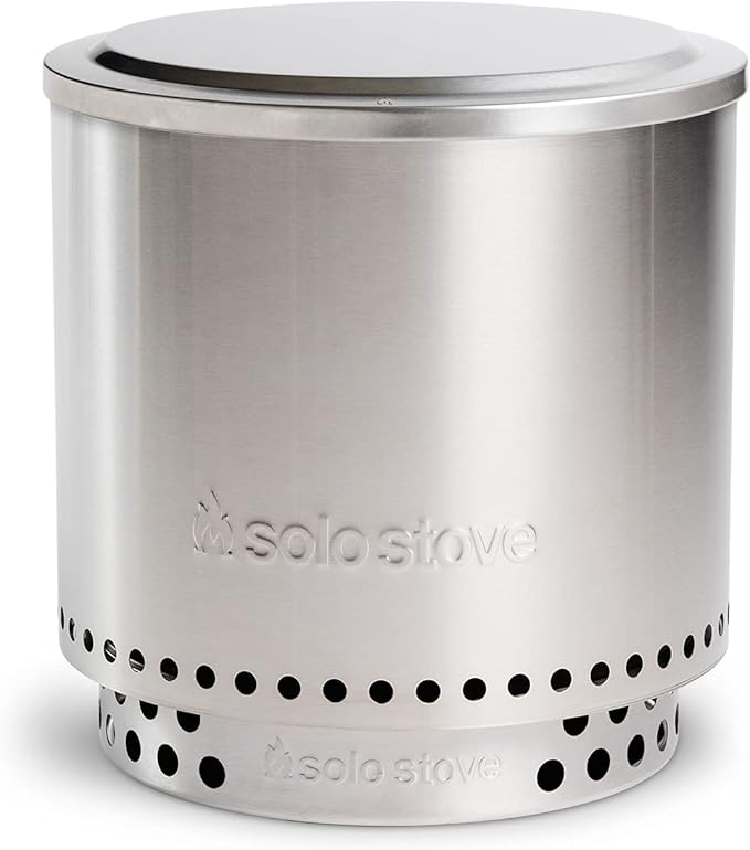 Solo Stove Ranger Lid - Premium 304 Stainless Steel Fire Pit Cover, Modern Round Design, Versatile Tabletop Accessory, Compatible with Solo Stove Bonfire, Wood Burning and Camping Accessory