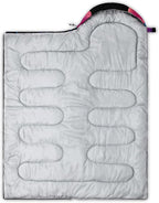 AILONEN Kawaii Panda Sleeping Bags,Lightweight & Waterproof,3 Season Warm & Cool Weather,Dreamy Purple Flower Animal Themed Sleeping Bags for Boys,Girls,Kids,Adults Travelling,Outdoors