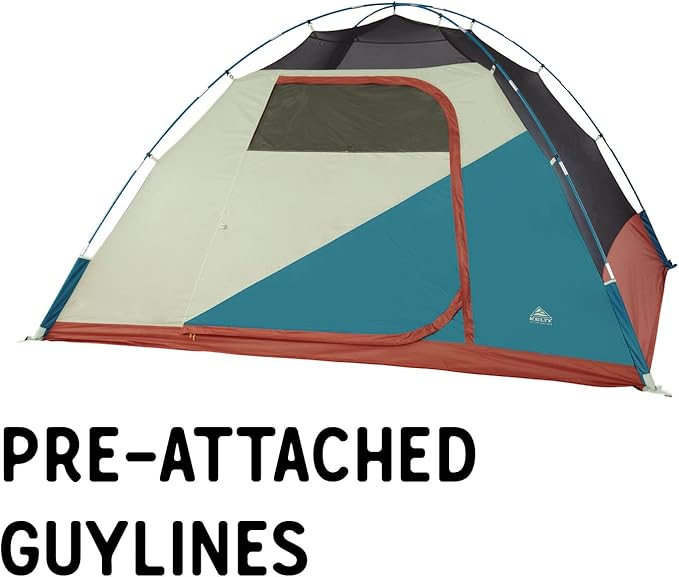 Kelty Discovery Basecamp Backpacking Tent, 4 or 6 Person Camping Backpacking Shelter, Large Capacity, Fast Setup and Easy Tear Down, Stuff Sack Included
