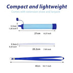 1 Pack Personal Water Filter Straw, Portable Outdoor Emergency Survival Gear for Hiking, Camping, Travel, Hunting & Fishing