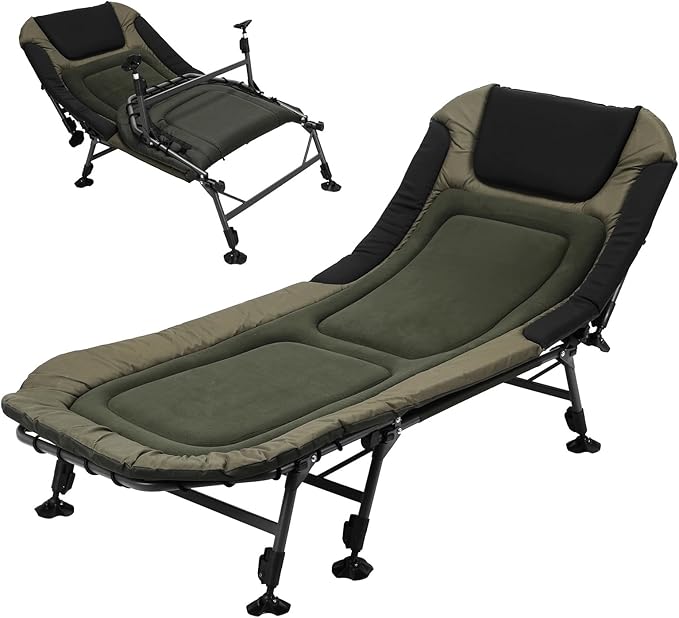 600D Oxford Portable Folding Camp Bed with Carry Bag Foldable Sleeping Cots Holds Up to 180KG for Home Office Outdoor