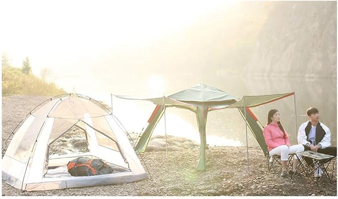 GeRRiT Tent Outdoor Outdoor 3-4 People Tent Automatic one Room one Hall Tent Family Camping Tent Increase Thickening rain Camping Tent,Outdoor Adventure, Seaside Vacation, Desert Travel, Park le