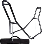 Zupapa 2 Person Steel Hammock Stand 550 lb Capacity, Portable Hammock Frame Stand Heavy Duty for 9 to 14Feet Hammocks, Carry Bag Included, Black