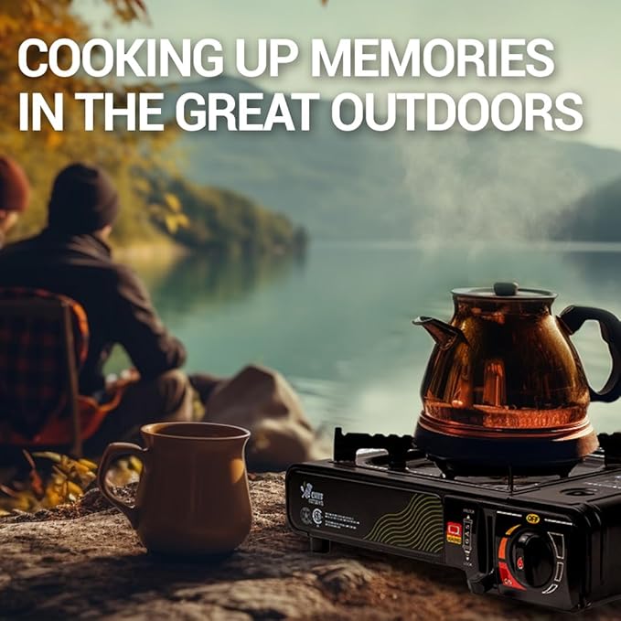 JoChef Butane Camping Stove - 9,500 BTU Portable Gas Stove