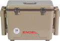 Engel UC30 30qt Leak-Proof, Air Tight, Fishing Drybox Cooler with Built-in Fishing Rod Holders, Also Makes The Perfect Hard Shell Lunchbox for Men and Women in White