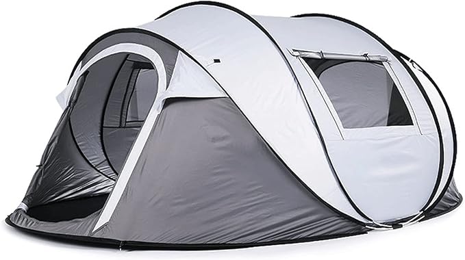 Liudan Camping Tents Automatic Pop-Up Tents 3-4 Person ，Dome Waterproof Sun Shelter, Backpacking Tent with Removable Rainfly, Quick Set up for Camping Dome Tent