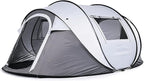 Liudan Camping Tents Automatic Pop-Up Tents 3-4 Person ，Dome Waterproof Sun Shelter, Backpacking Tent with Removable Rainfly, Quick Set up for Camping Dome Tent