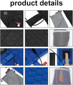 Heated Sleeping Bag Pad, Adjustable Warm Foldable Tent Sleeping Mat, Seven Zone Heating, Machine Washable, Quickly Increase Temperature (Blue)
