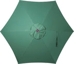 Blissun 7.5 ft Solar Umbrella, 18 LED Lighted Patio Umbrella, Table Market Umbrella