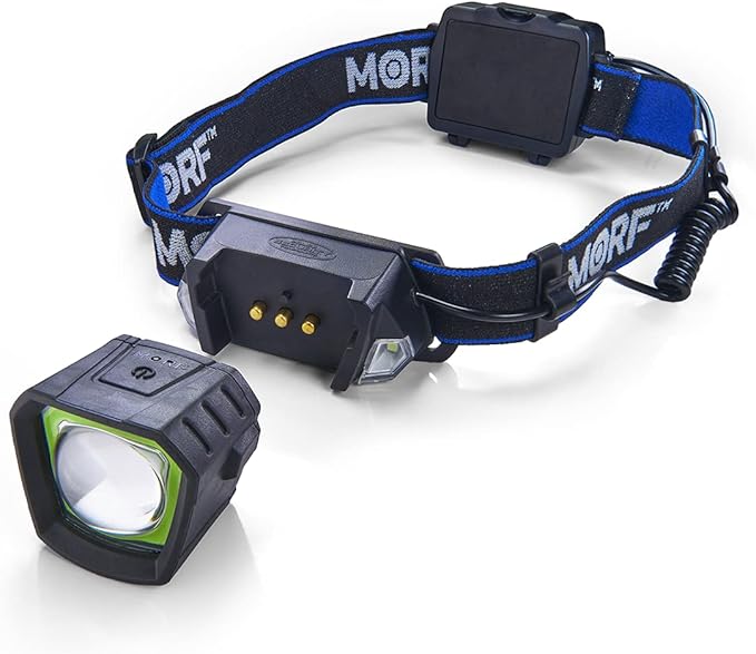 Police Security Flashlights - MORF Removable R230 3 in 1 Headlamp Magnetic Flashlight - Perfect for Mechanics, Emergency Preparedness, Outdoor, Water Proof, Drop Proof
