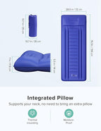 Camping Sleeping Pad for Hiking Traveling, Gray Blue