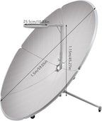 1800W Parabolic Solar Cooker High Efficiency Sun Oven 700-1000°C Outdoor Camping