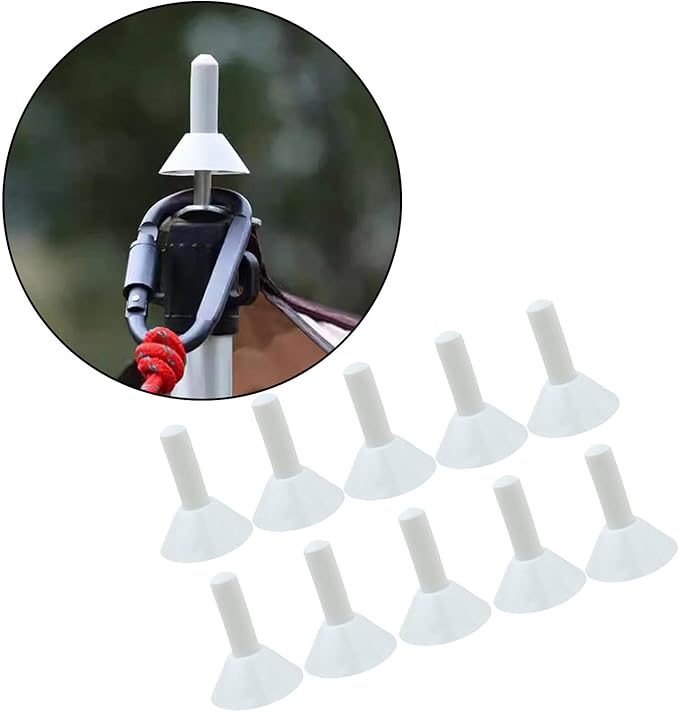 10Pcs Tent Poles Tips Tarp Poles Tip Covers Portable Lightweight Decoration Lightning Caps for Outdoor Activities Fishing