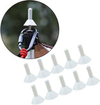10Pcs Tent Poles Tips Tarp Poles Tip Covers Portable Lightweight Decoration Lightning Caps for Outdoor Activities Fishing