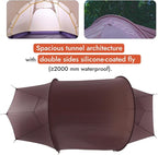 Gale Lite 2 Ultralight 2-Person Tunnel Tent – 2.89 lb, Double Silicone-Coated Fabric, Compact 3-Season Backpacking Shelter – Wine Brown