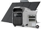 EF ECOFLOW Solar Generator 4096Wh DELTA Pro 3 with 400W Portable Solar Panel + Transfer Switch Kit, 120/240V 4000W AC Output, Power Station for Home Use, Emergencies, Power Outages, RVs