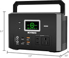 200W Portable Power Station (400W Peak), Mormluck Solar Generators with 110V AC Outlet（No Solar Panel）, 32000mAh Lithium Battery for Home Backup, Outdoor Adventures, and RV Emergencies