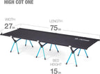 Helinox Cot One High, 15-Inch High Compact, Collapsible Camping Cot, Regular