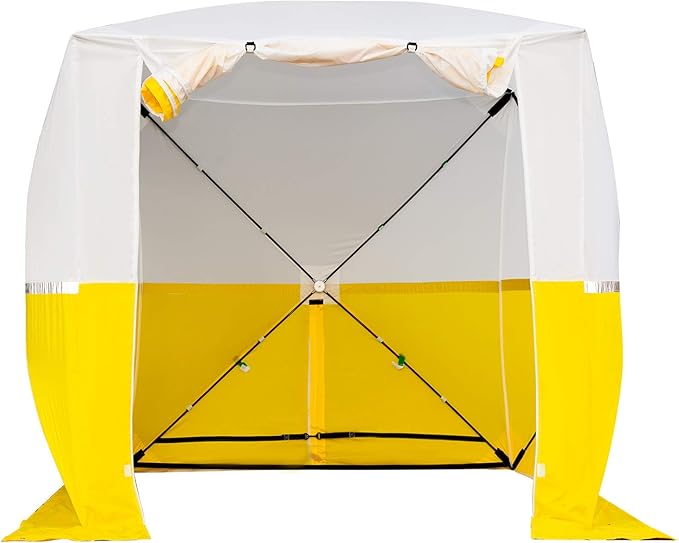 Goutime Professional Work Tent,Instant Pop-Up Canopy Tent 2x2m, Heavy-Duty Portable Shelter for Construction Site, Outdoor Workshop, Warehouse & Camping