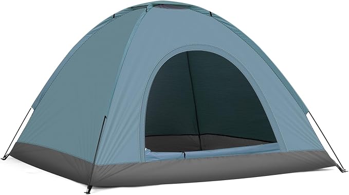Waterproof Tents for Camping, Camping Dome Tent, 1-4 Person Waterproof Windproof Easy Setup Spacious Family Tents with Carry Bag for Hiking Backpacking Traveling Glamping Beach