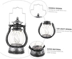 Retro LED Camping Lantern Portable Outdoor Light for Hiking Backpacking Tent Use Vintage Design for Emergency Home Power Outages Cozy Atmosphere Enhancer