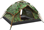 SFKLYU Outdoor Camping Tent 3/4 Person Waterproof Camping Tents Windproof Outdoor Backpacking Tent for Travel Hiking