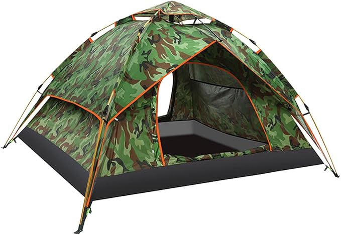 SFKLYU Outdoor Camping Tent 3/4 Person Waterproof Camping Tents Windproof Outdoor Backpacking Tent for Travel Hiking