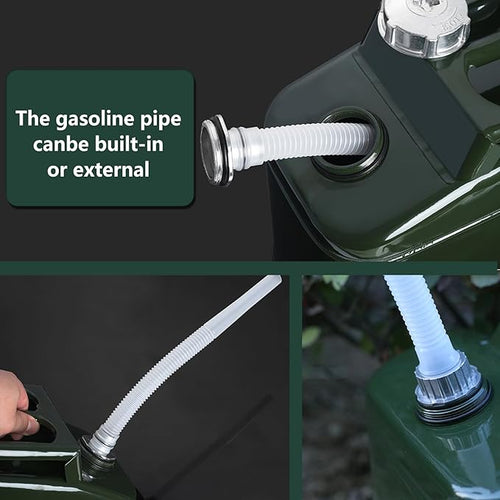 5 Gallons Metal Water Can 20liters Stackable Container, Portable Suitable for Outdoor Travel, Car Camping, Emergency Backup (Not For Drinking Water)