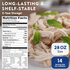 Werling & Sons Fully Cooked Canned Turkey Meat 28 Oz Heat & Eat Premium Quality Recipe Ready Canned Meat for Everyday Quick Meals, Camping, Emergency Canned Food & Survival Preparedness Pack of 6