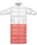 Thermotuff Wearable Sleeping Bag with Dual Hoodie, Long Sleeves, Pockets & Adjustable Drawstring - Ideal for Camping, Cold Weather Hiking, and Stadium Sak Blanket