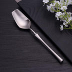 Cutlery Set Pieces Service Stainless Steel Titanium Flatware,5PCS Spoon Cutlery Set Stainless Steel Kitchen Dinnerware Knife Fork Spoon Flatware Set Western Spoon Tableware Set,