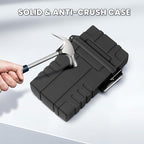 Waterproof Case with USB Rechargeable Electric Lighter, Airtight Holder Case for Whole Package 20pcs 84mm Size, Match Seal Storage Dry Box, EDC Survival Container for Fishing Kit, Camping