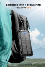 Power Bank 49800mAh Solar Portable Charger Wireless Charging USB-C 15W Fast Charging with 4 Built-in Cables LED Flashlight Battery Pack Compatible with iPhone, iPad, Perfect for Camping,Hiking