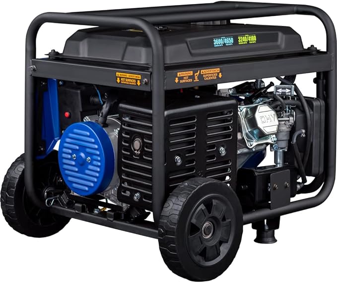 Westinghouse 4650 Peak Watt Dual Fuel Portable Generator, Remote Electric Start with Auto Choke, RV Ready 30A Outlet, Gas & Propane Powered, CO Sensor