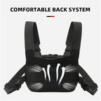 Genérico Tactical Chest Rig Backpack Camping Recon Kit Bag Vest Front Pouch Daypack,Compatible For Hiking Fishing Lure(Black CP)