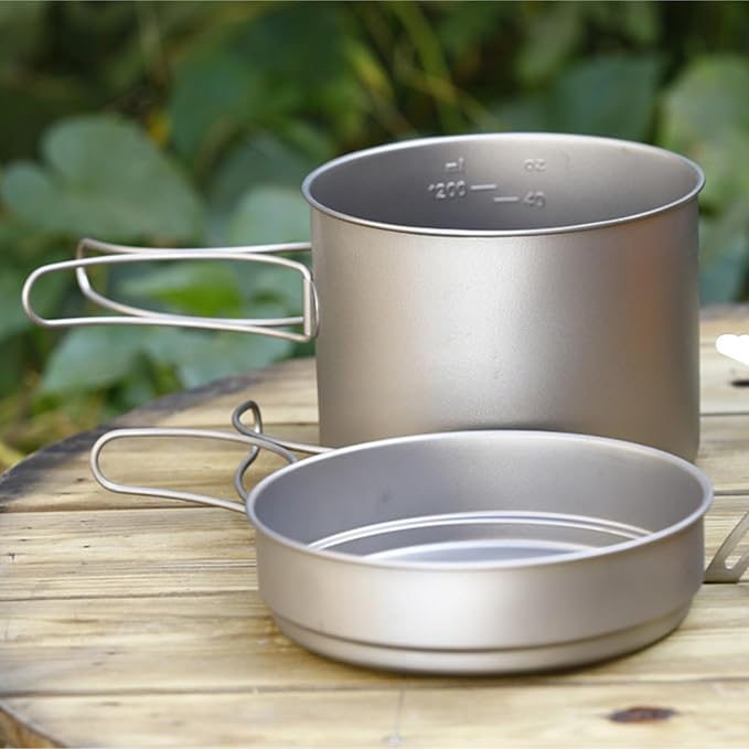 Camping Cookware Outdoor Camping Picnic Pot Set Portable Folding Cookware Tableware Outdoor Picnic