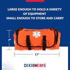 Dixie EMS First Responder On Call Trauma Bag W/Reflectors - Orange