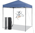 Tangkula 6.6x6.6 Ft Pop Up Canopy, 1 Person Instant Setup Canopy Tent with Center Lock, UPF 50+ Sun Protection, 8 Stakes, 4 Ropes, Portable Outdoor Canopy with Carrying Bag