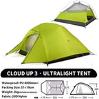 3 Person Camping Tent Ultralight Waterproof Trekking Tents Hiking Backpacking Shelter Travel