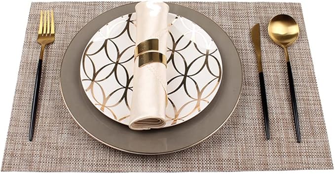 Tableware Set,Dinner Plate, Plate, Placemat, Napkin Set, Tableware Combination, Western Plate, Restaurant Table