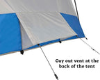 Wenzel Klondike 8 Person Water Resistant Tent with Convertible Screen Room for Family Camping