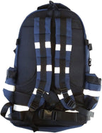 LINE2design First Aid Tactical Bag Kit - EMT Emergency First Responder Rescue Tactical Carry Fully Stocked Large Medical Supplies Medical Backpack Trauma Kit - Paramedic EMS Bags - Navy Blue