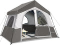 HIKERGARDEN 6-8 Person Camping Tent - Portable Family Cabin Tent for Camp, Windproof Fabric Camp Tent Outdoor for Hiking, Backpacking, Traveling