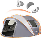 EchoSmile Instant Pop Up Camping Tent, 2/4/6 Person, Easy Setup Tent, Water Resistant Dome, Portable with Carry Bag