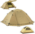 BISINNA 4 Season Tent for Backpacking Winter Tents 2 Person Lightweight Cold Weather Tents Waterproof Double Layer All Season Tent Aluminum Alloy Poles Easy Set Up for Camping, Hiking, Outdoor