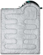 QOOMO Camping Sleeping Bags,3 Season Warm & Cool Weather,Lightweight,Waterproof Sleeping Bags for Adults & Kids,Traveling,and Outdoors,Camping Gear Equipment
