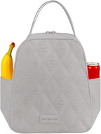 Lunch Box for Women and Men Soft Insulated,Leakproof Lightweight Lunch Box,Reusable Lunch Cooler for Work Picnic Camping,Grey