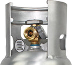 Flame King 5LB Aluminum Propane Tank with Gauge & OPD Valve, Corrosion-Resistant and Rust-Free, Lightweight, Great for Marine Applications, Grills and BBQs, Camping, Fishing, & Outdoor Activities