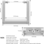 Replacement Cooler Handles Parts for 25-72 Qt Coolers,High Strength Plastic Cooler Handles and Screws Kit -2 Pack